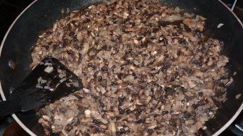 мини-суфле из шампиньонов