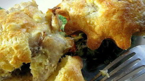 рыба в сырном суфле