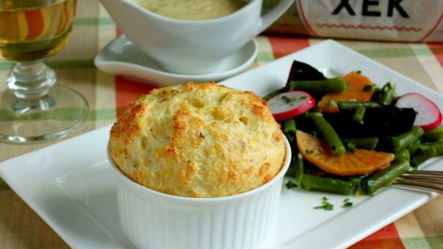 Рецепт рыбное суфле с горчичным соусом