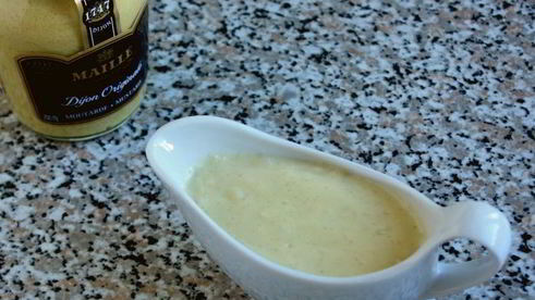 рыбное суфле с горчичным соусом