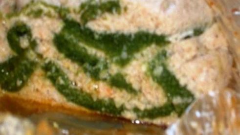 рыбный рулет-суфле со шпинатом