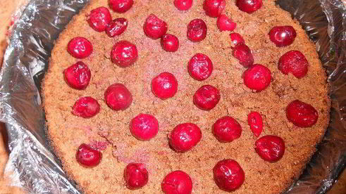 шоколадный кухэ с нежнейшим вишневым кремовым суфле