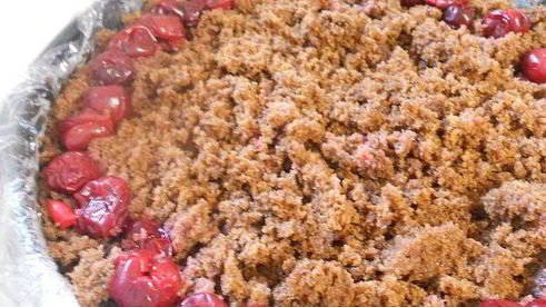 шоколадный кухэ с нежнейшим вишневым кремовым суфле