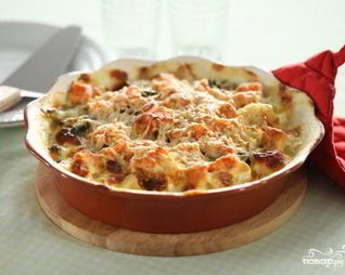 Суфле из курицы с цветной капустой