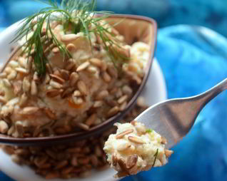 Суфле из сельдерея с курагой