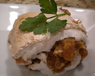 Суфле с бататом и орехами