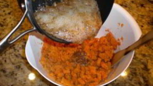 суфле с бататом и орехами