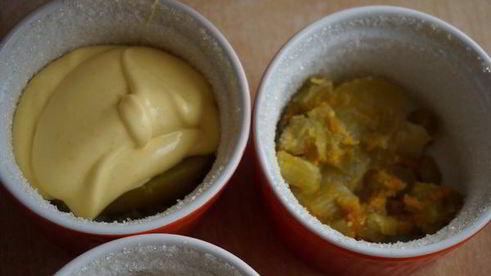 суфле с белым шоколадом