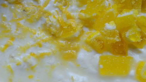 творожно-лимонное суфле под растопленным шоколадом