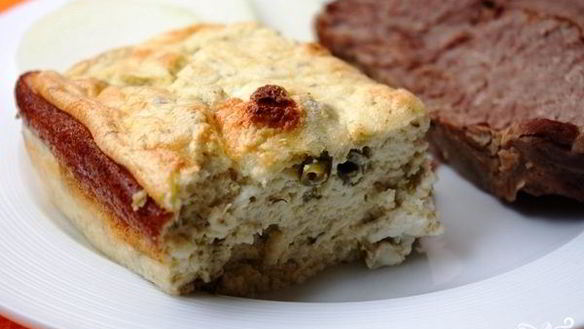 Рецепт Творожное суфле с зеленой фасолью