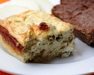 Творожное суфле с зеленой фасолью