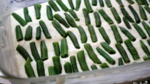 творожное суфле с зеленой фасолью