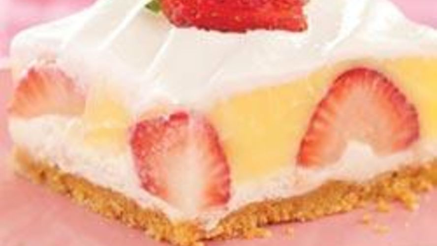 Рецепт творожный торт-суфле c клубникой