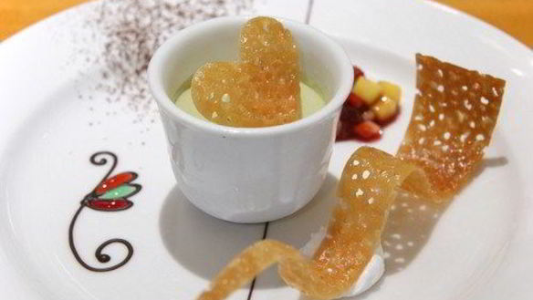 Рецепт Замороженное суфле из зеленого чая