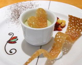 Замороженное суфле из зеленого чая