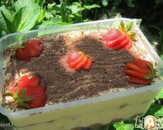 Тирамису с клубникой