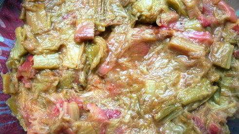 тирамису с ревенем и белым шоколадом