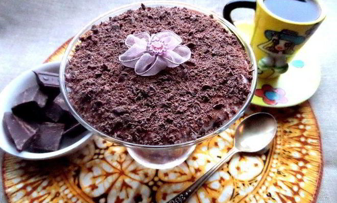 Тирамису с шоколадной крошкой