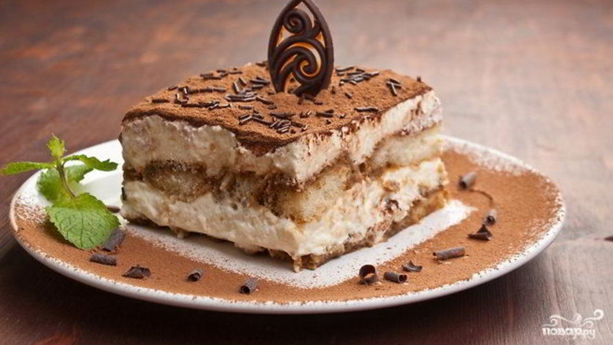 Рецепт тирамису с яблоками