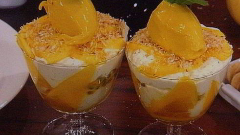 экзотический манговый тирамису