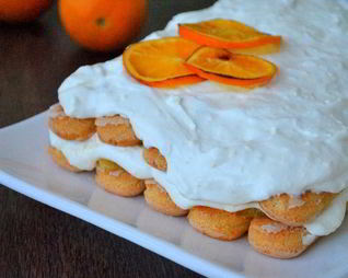 Тосканский творожный десерт с апельсинами