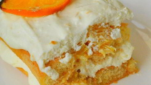 тосканский творожный десерт с апельсинами