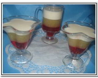 Трехслойное желе