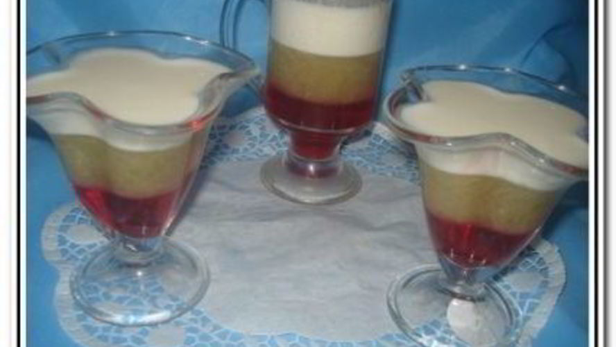 Рецепт трехслойное желе