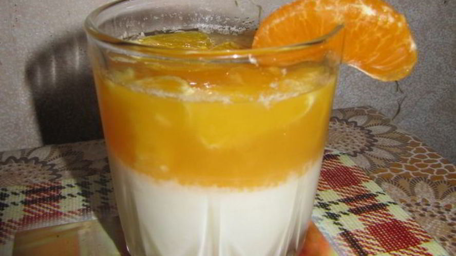 Рецепт цитрусовая панна котта