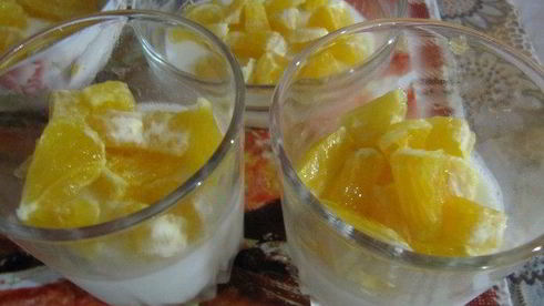 цитрусовая панна котта