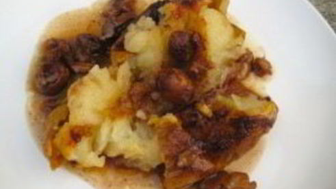 запеченные яблоки с орехами