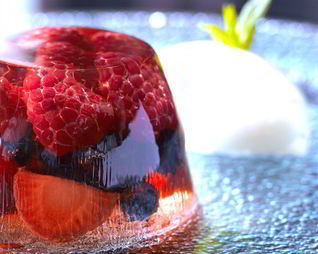 Желе из розового вина