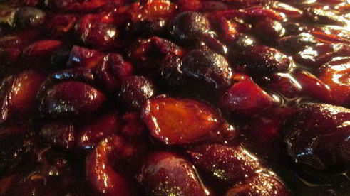 желе из запеченных в вине слив