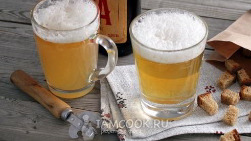 желе кружка пива из яблочного сока