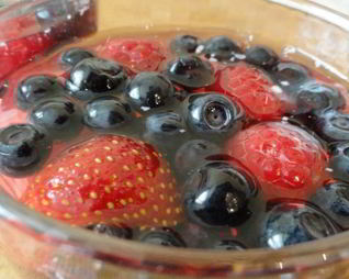 Желе с ягодами без сахара