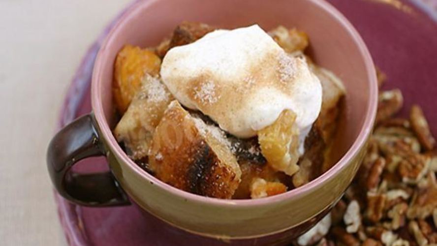 Рецепт зимний пудинг с сушеными грушами