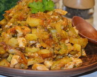 Азу из индейки