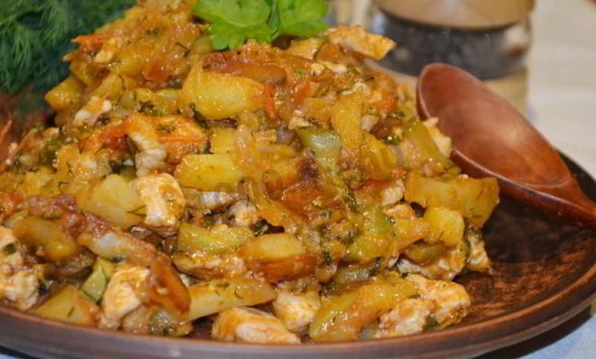 Азу из индейки