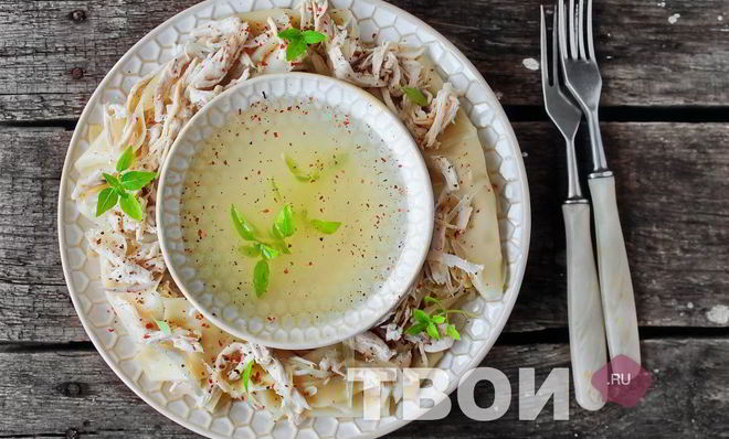 Бешбармак из курицы