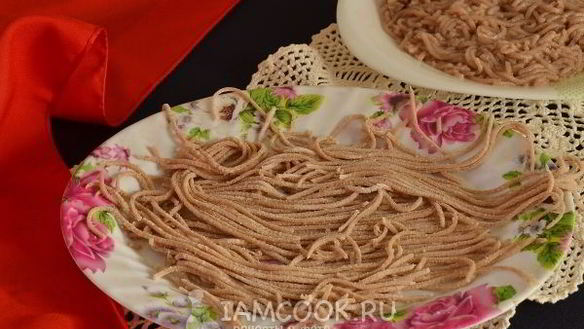 Рецепт Домашняя гречневая лапша