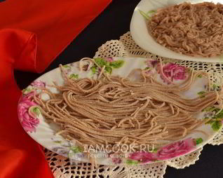 Домашняя гречневая лапша