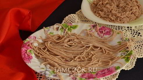 домашняя гречневая лапша