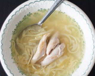 Домашняя лапша с деревенской курицей