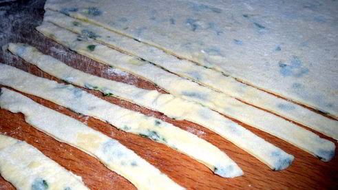 домашняя зеленая лапша