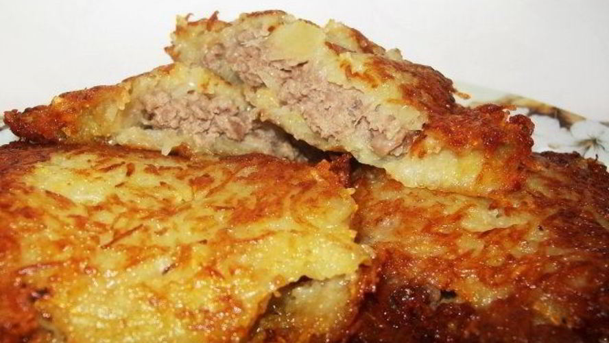 Рецепт драники с фаршем