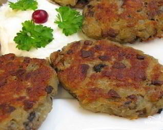 Драники с грибами