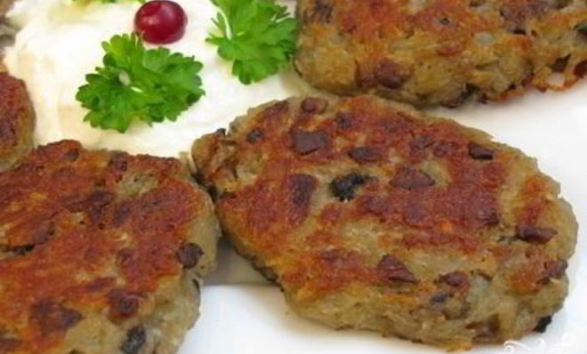 Драники с грибами