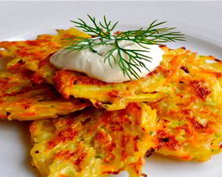 Картофельные драники с сыром