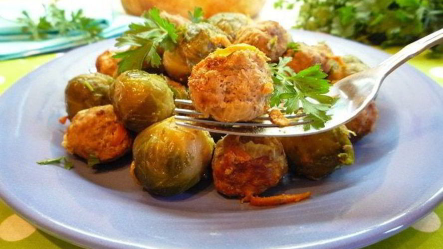 Рецепт брюссельская капуста с фрикадельками