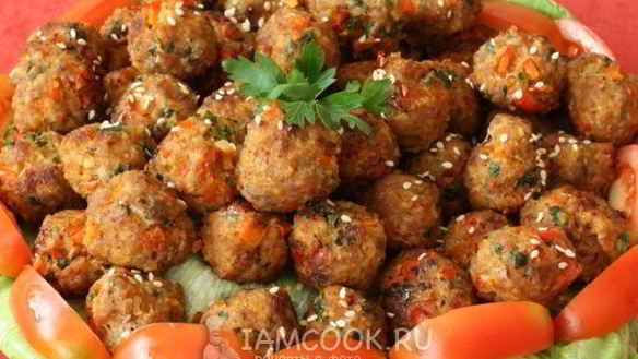 Рецепт Фрикадельки с булгуром по-арамейски